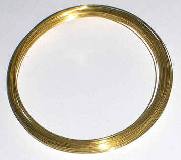 Gold memory wire - necklace size 120mm (20 coils)