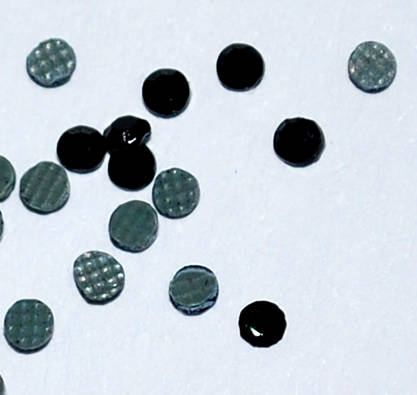 Black round 1.8mm rhinestones  (100pcs)