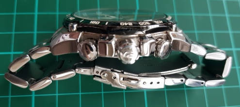 Casio Ediface watch, with an unusual 1/20th second chronograph. Large stainless steel case.