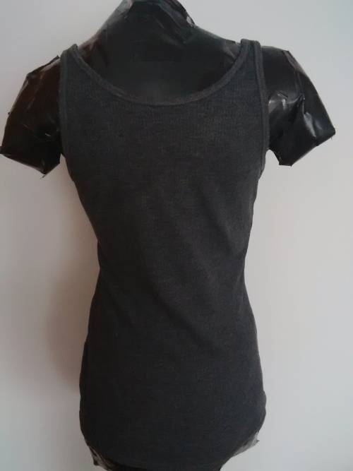 CHARCOAL STRAPPY TOP SIZE M/L