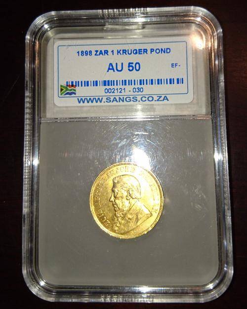 1898 ZAR 1 KRUGER POND