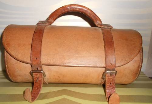 Gorgeous Vintage Leather Bag use it as Handbag, blanket carrier etc
