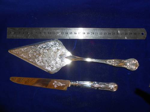 Kings pattern Cake Lifter and Cake knife ser 2