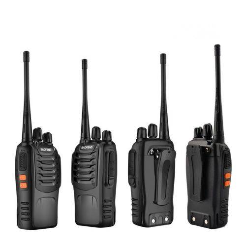 4 x 2-5km Long Range Walkie Talkie Set - Baofeng BF-888S Two-way Handheld UHF Radio