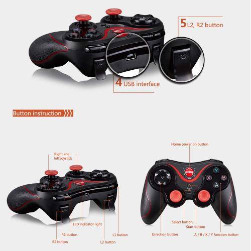 X3 GEN GAME BLUETOOTH WIRELESS GAMEPAD VR CONTROLLER FOR ANDROID SMARTPHONE + WINDOWS PC & TV BOX