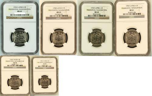 WOW GET THIS PERFECT COIN COLLECTION WHILE IT IS AVAILABLE - Mandela 1994  R5 Collection