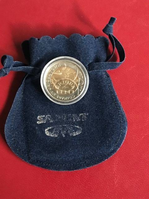 RARE LIMITED EDITION: GRIQUA TOWN 1815-2015 R5 BI-METAL COIN IN SA-MINT BAG AND CAPSULE
