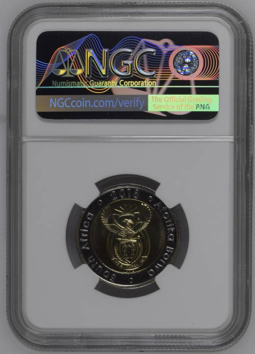 HOT LIMITED EDITION - MS68 - EARLY RELEASE LABELLED  2018 Mandela 100th Birthday Commemorative R5