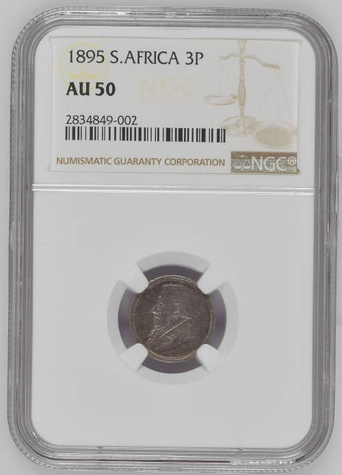 HOT - 1895 3P NGC GRADED AU50 - Not seen in this condition very often - VERY SCARCE COIN
