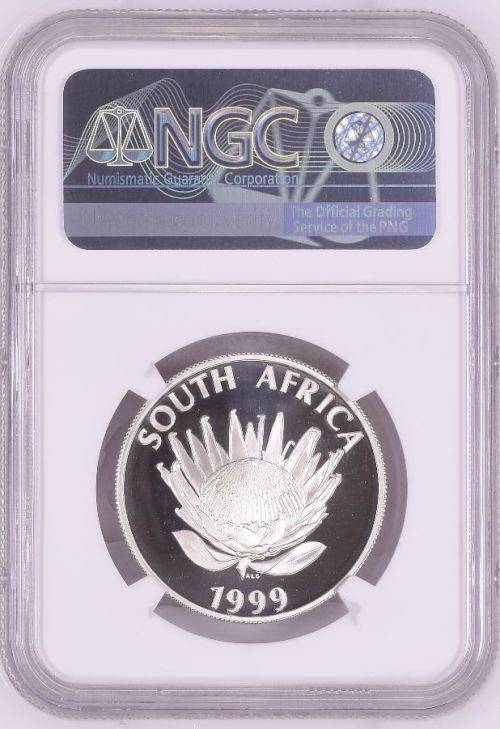 SECOND FINEST KNOWN HOT - 1999 South African MINE TOWERS PF69UC