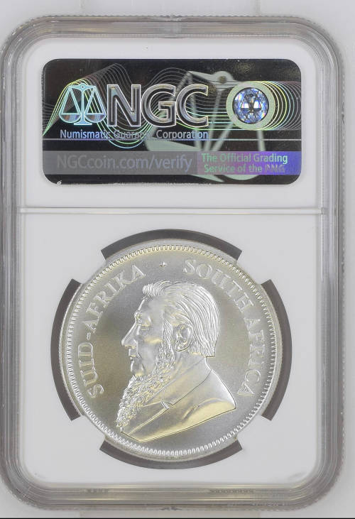 HOT  FINEST KNOWN - 2018  Silver Krugerrand with Great Wall Privy MS70