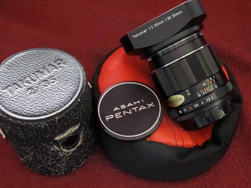 **FAST**M42 Asahi Pentax Super-Takumar 35mm f2 with Extras*MINT*