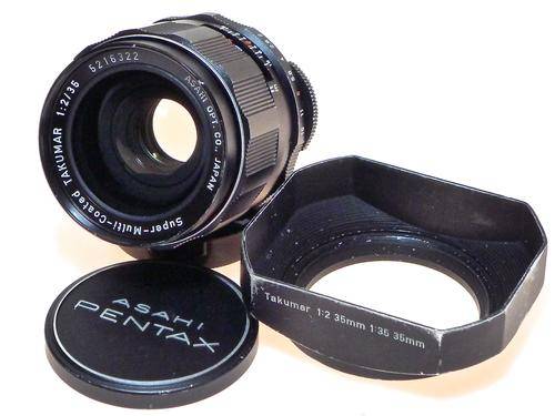 Asahi Pentax Super-Multi-Coated Takumar 35mm f/2***Fast,Scarce M42***