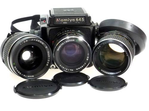 Mamiya 645J with Mamiya 45,80,110mm f/2,8***Very Nice,Fully Functional***
