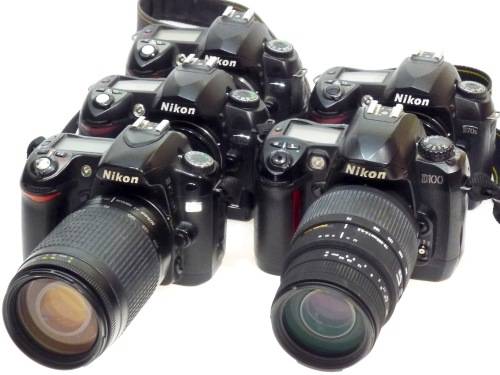 Nikon DSLR Lot,D80,D100,D70s,2xD70***Untested,Spares or Repairs***