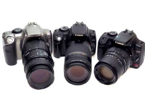 Canon DSLR Lot..300D,350D,400D with Lenses...Spares or Repairs