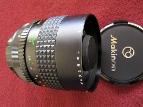 Canon FD mount,Makinon 300mm f5,6 Macro Mirror""As New""