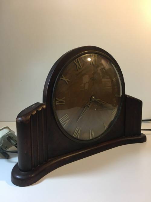 ART DECO METAMEC ELECTRIC CLOCK
