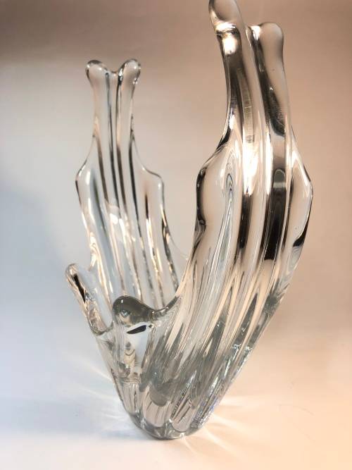A RARE MID CENTURY DAUM NANCY FRENCH CRYSTAL VASE