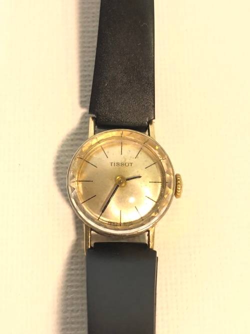 A  VINTAGE LADIES TISSOT MECHANICAL WIND UP WATCH WORKING ORDER