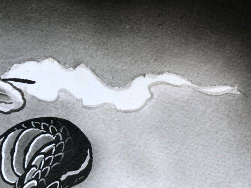 AN ORIGINAL INK TATOO ART SCREENPRINT