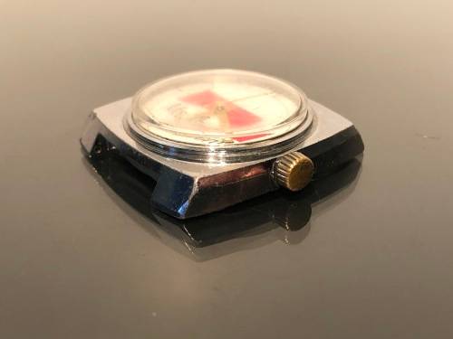 A Rare Marlboro Man Mens Cronel Swiss Wind up Watch 1970s