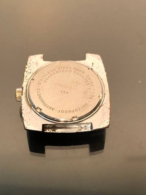 A Rare Marlboro Man Mens Cronel Swiss Wind up Watch 1970s