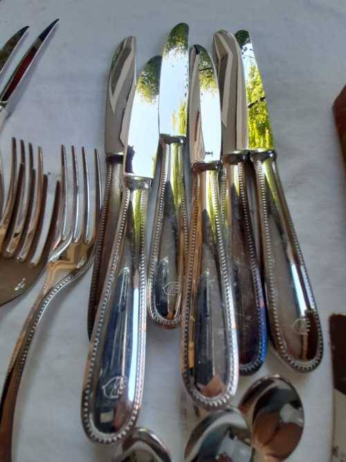 Cutlery from Itely and Vintage Sheffield bone handle cutlery as a lot