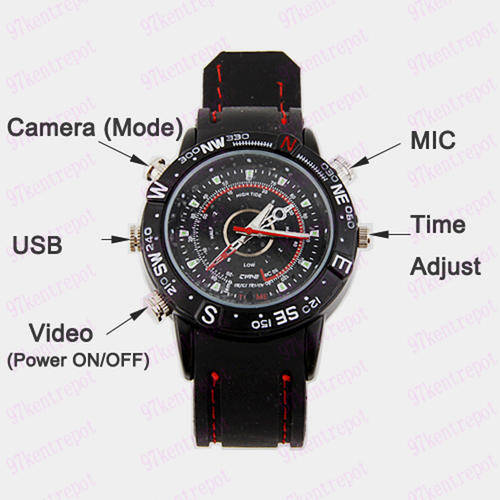 NEW CHIC! 4GB Spy Watch Hidden Camera DVR Waterproof 1280x960 bk SCE-0251