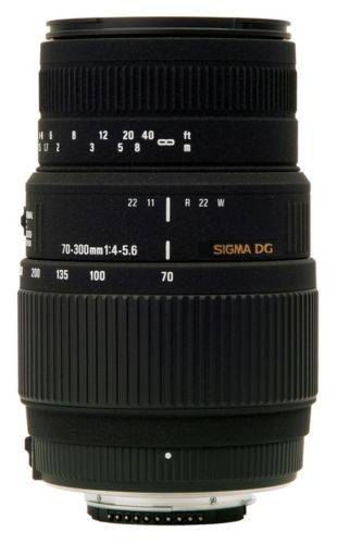 This auction is for a used Sigma 70-300mm 4-5.6 DG Macro Zoom Lens for Digital SLR (Canon EOS Rebel,