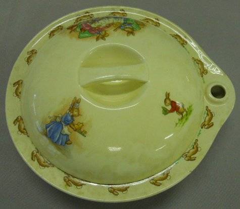 A Royal Doulton  Bunnykins PORRIDGE BOWL and COVER