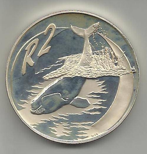 2002 R2 Whale |PROOF| **NO BOX**NO CERT** 1 oz Silver