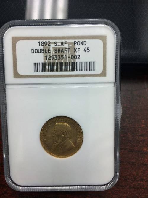 # 1892 ZAR Double Shaft 1 Pond Gold - XF45 #