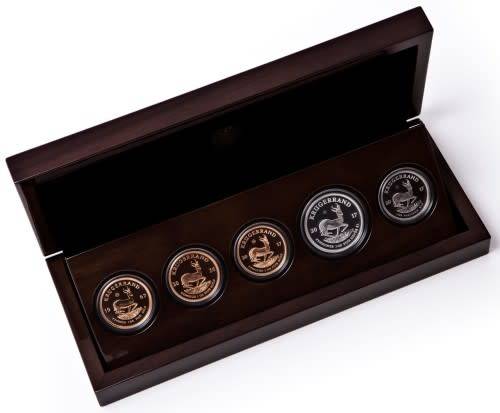 #KRUGERRAND Vintage 5 Coin Set 1967-2017#