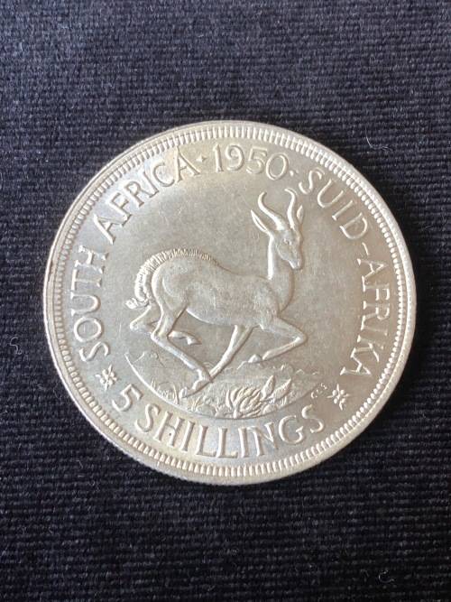 1950 South Africa 5 Shilling / Crown