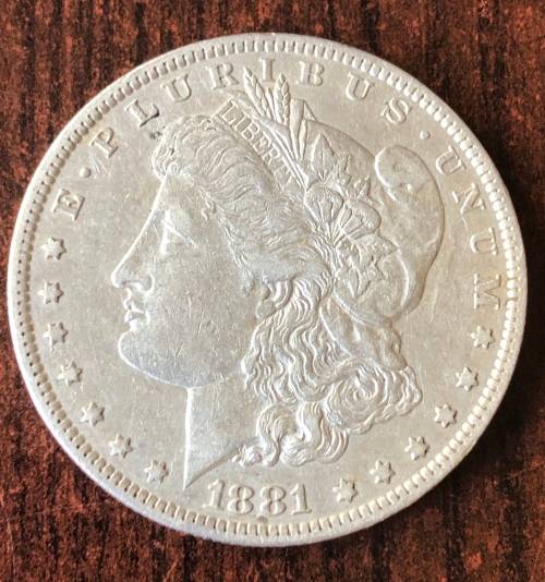 1881 USA Silver Morgan Dollar (O)