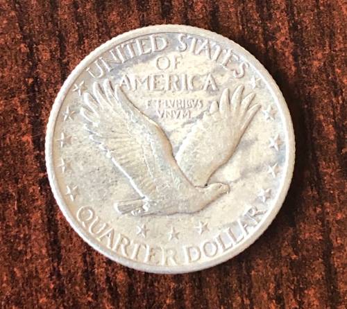 1918 USA Standing Liberty 1/4 Dollar (S)