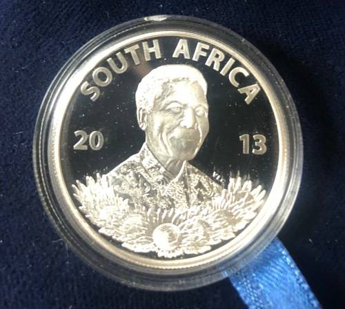 2013 Mandela SILVER Protea R1 Coin (Proof)