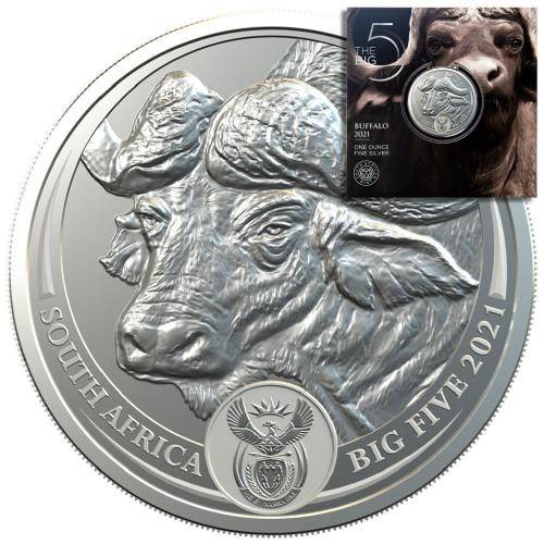 2021 BIG 5 Silver 1oz BUFFALO BU Coin