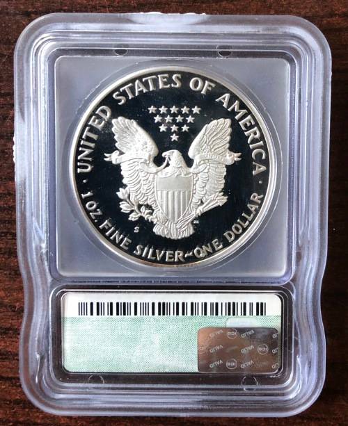 1986 SILVER USA Eagle 1oz Coin (PF70)