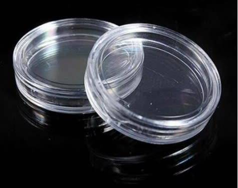 Clear Round Coin Capsules (27mm)