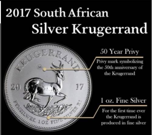 2017 SILVER 1oz PU Krugerrand (50th Anniversary)
