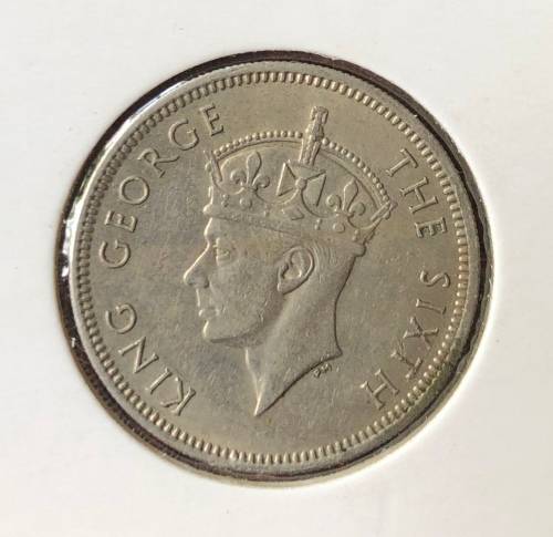 1950 Southern Rhodesia One Shilling