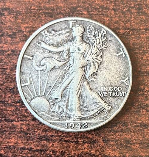 1942 USA, Walking Liberty SILVER ½ Dollar