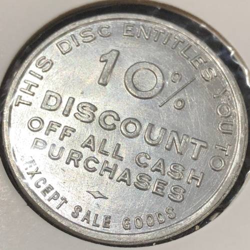Webbers Shoe Stores Token