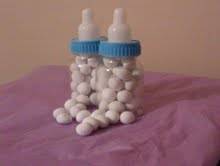 Baby Showers - Blue Baby Bottles
