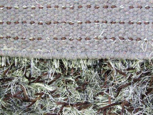 BROWN SILVER SHAGGY RUG