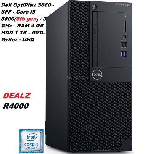 Dell OptiPlex 3060 Mini Desktop Computer with Intel Core i5-8500 3 GHz Hexa-Core, 4GB RAM, 1000GB