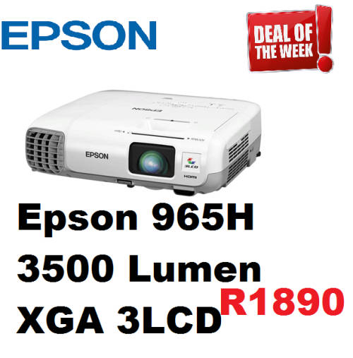 EPSON POWERLITE 965H XGA 3LCD PROJECTOR,(refurb) power cable
