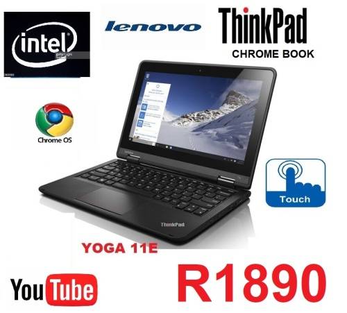 Lenovo Thinkpad Chrome Book 11e Laptop 11.6`  PC Intel 2.13GHZ Processor 32GB mmc Drive 2GB DDR